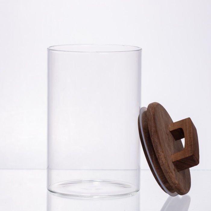 банка для сипучих продуктів з бамбуковою кришкою 900 мл 64486-66 (28810)