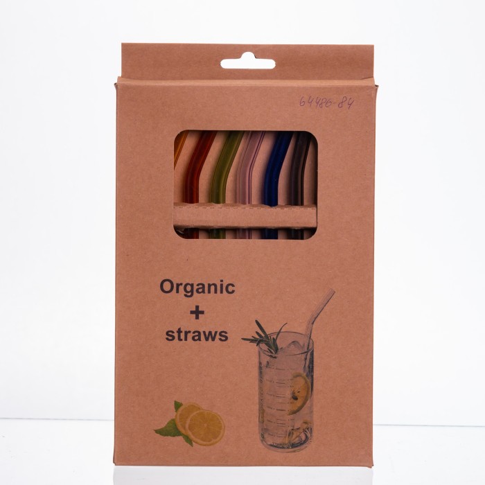 Набір скляних трубочок із щіточкою (8+1) 64486-84 (62267)