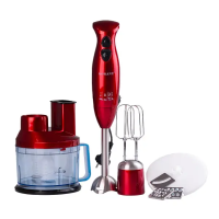 Кухонний комбайн з чашею 7 в 1 Sokany SM-5011-7 600 Вт з насадками Червоний (59318)