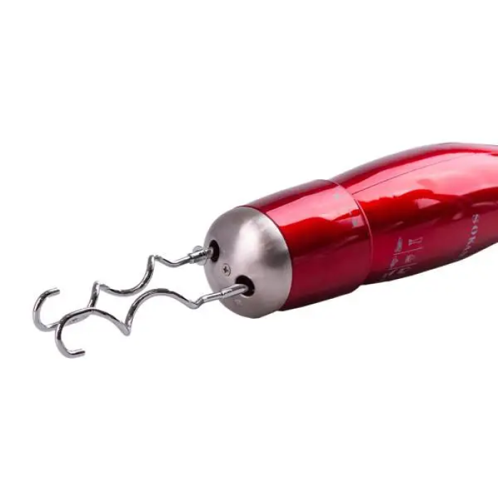 Кухонний комбайн з чашею 7 в 1 Sokany SM-5011-7 600 Вт з насадками Червоний (59318)