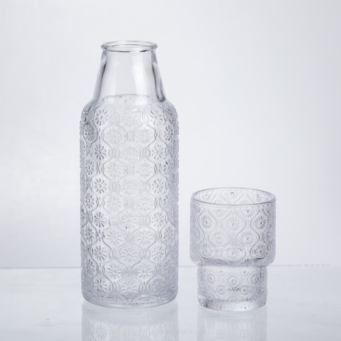 Глечик 700 мл зі склянкою 1 (шт) для напоїв Прозорий HP-19-L2 (44107)