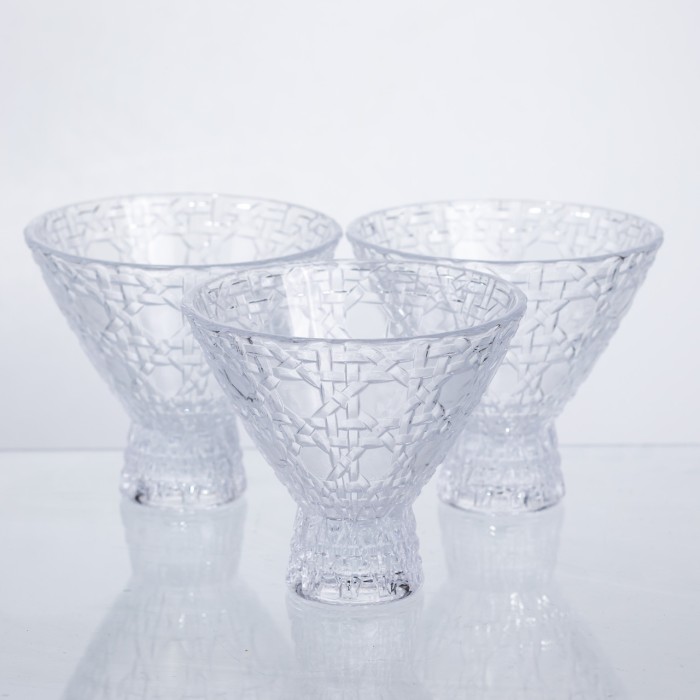 Набір креманок на ніжці 6 шт креманки скляні п 200 мл 64486-21 (27568)