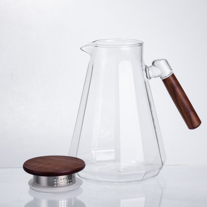 Глечик для напоїв 1,7 (л) з ручкою і бамбуковою кришкою 64486-72 (85649)