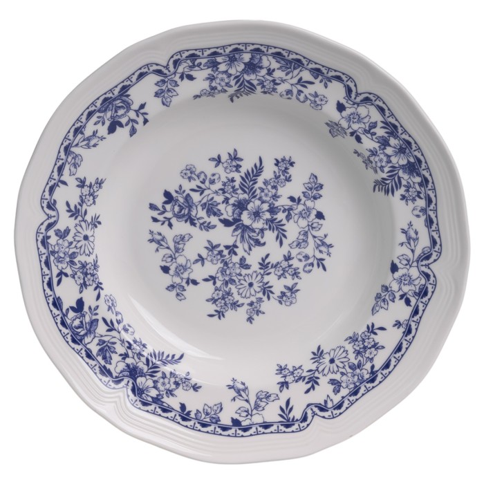 Столовий набір посуду 16 (шт) на 4 особи Bitossi порцеляновий Синій YY78-1A (51056)