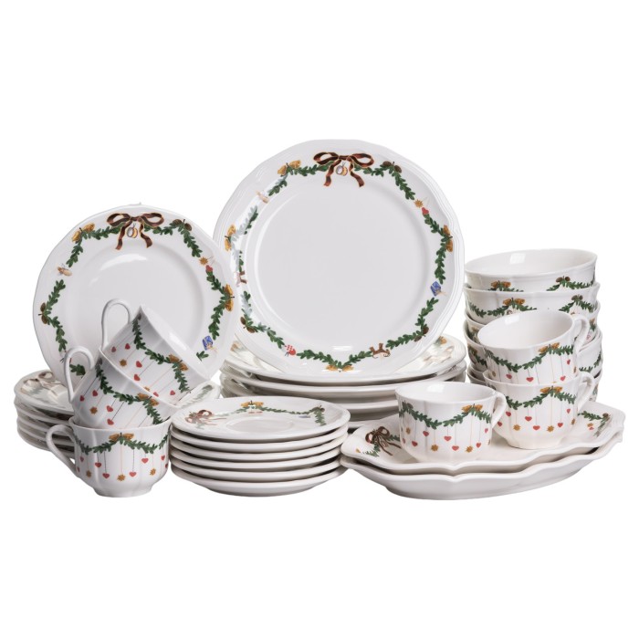 Столовий набір посуду 32 предмети на 6 осіб ROYAL порцеляновий YY78-11A (39378)
