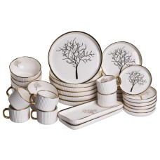 Столовий набір посуду 32 предмети на 6 персон Valentina порцеляновий DS-32-O (87621)