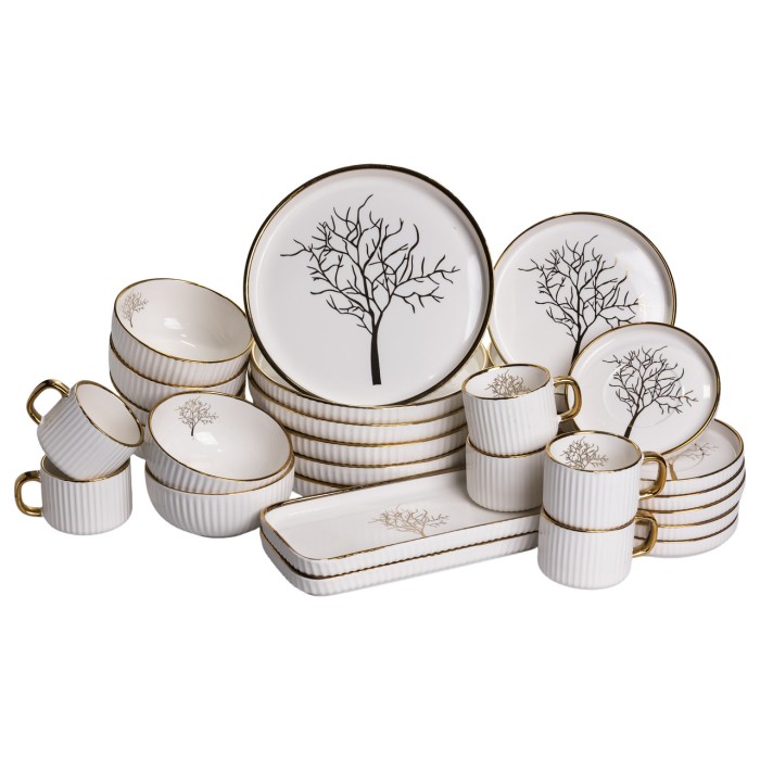Столовий набір посуду 32 предмети на 6 персон Valentina порцеляновий DS-32-O (87621)