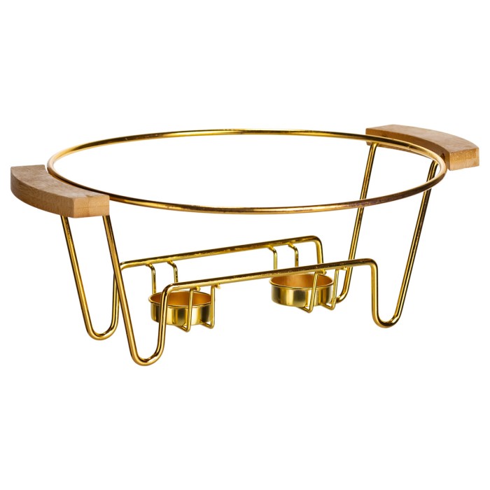 Марміт порцеляновий настільний круглий 2 (л) з підігрівом Чорний мармур LC-718 (53488)