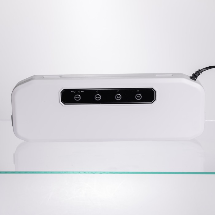 Вакууматор побутовий для сухих та вологих продуктів 400 Вт вакуумний пакувальник 4 режими роботи + 10 пакетів Білий HP-11-17W (28372)