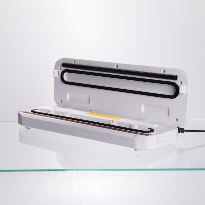 Вакууматор побутовий для сухих та вологих продуктів 400 Вт вакуумний пакувальник 4 режими роботи + 10 пакетів Білий HP-11-17W (28372)