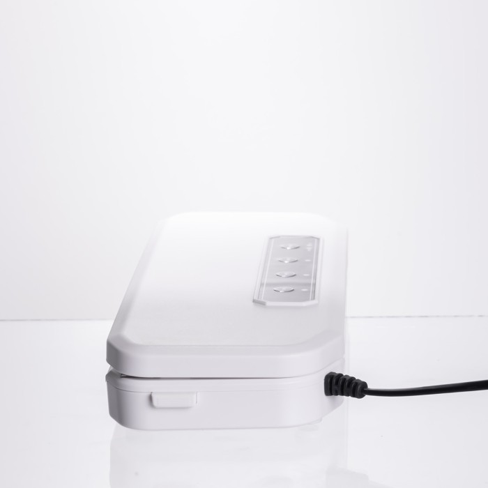 Вакууматор побутовий для сухих та вологих продуктів 400 Вт вакуумний пакувальник 4 режими роботи + 10 пакетів Білий HP-11-17W (28372)