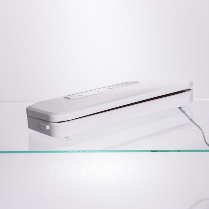 Вакууматор побутовий для сухих та вологих продуктів 400 Вт вакуумний пакувальник 4 режими роботи + 10 пакетів Білий HP-11-17W (28372)