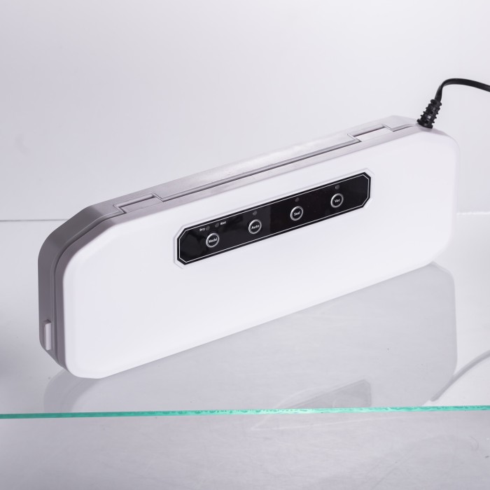 Вакууматор побутовий для сухих та вологих продуктів 400 Вт вакуумний пакувальник 4 режими роботи + 10 пакетів Білий HP-11-17W (28372)