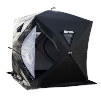 Намет зимовий утеплений "куб" (3-місний 210х210х210), Зимовий намет для рибалки туризму кемпінгу та подорожей Чорний LU-BD18B (56230)
