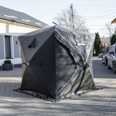 Намет зимовий утеплений "куб" (3-місний 210х210х210), Зимовий намет для рибалки туризму кемпінгу та подорожей Чорний LU-BD18B (56230)