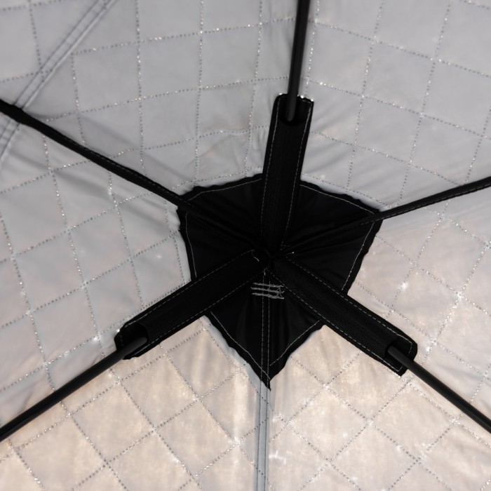 Намет зимовий утеплений "куб" (3-місний 210х210х210), Зимовий намет для рибалки туризму кемпінгу та подорожей Чорний LU-BD18B (56230)