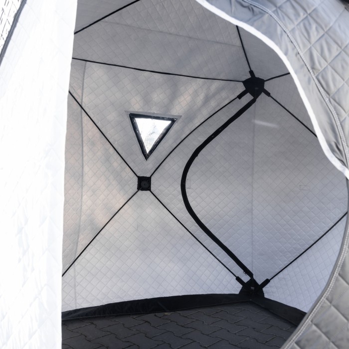 Намет зимовий утеплений "куб" (3-місний 210х210х210), Зимовий намет для рибалки туризму кемпінгу та подорожей Чорний LU-BD18B (56230)