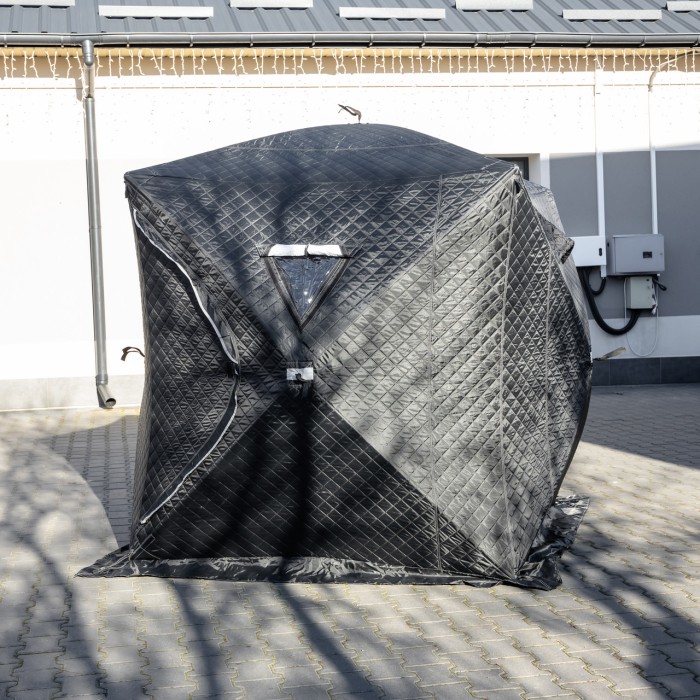 Намет зимовий утеплений "куб" (3-місний 210х210х210), Зимовий намет для рибалки туризму кемпінгу та подорожей Чорний LU-BD18B (56230)