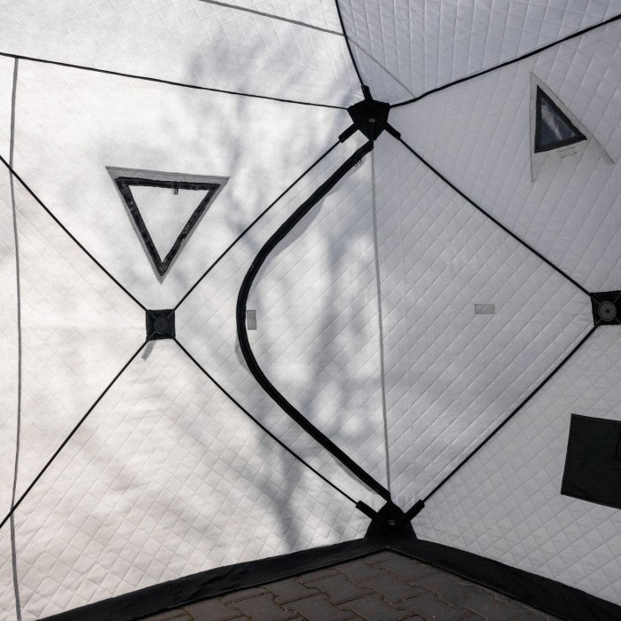 Намет зимовий утеплений "куб" (3-місний 210х210х210), Зимовий намет для рибалки туризму кемпінгу та подорожей Сірий LU-BD18G (15416)