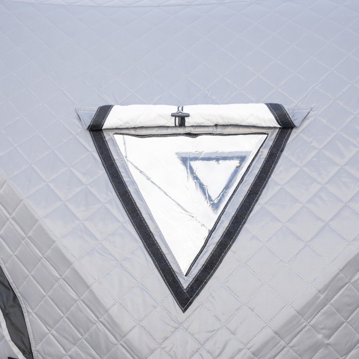 Намет зимовий утеплений "куб" (3-місний 210х210х210), Зимовий намет для рибалки туризму кемпінгу та подорожей Сірий LU-BD18G (15416)