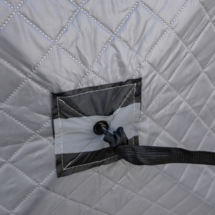 Намет зимовий утеплений "куб" (3-місний 210х210х210), Зимовий намет для рибалки туризму кемпінгу та подорожей Сірий LU-BD18G (15416)