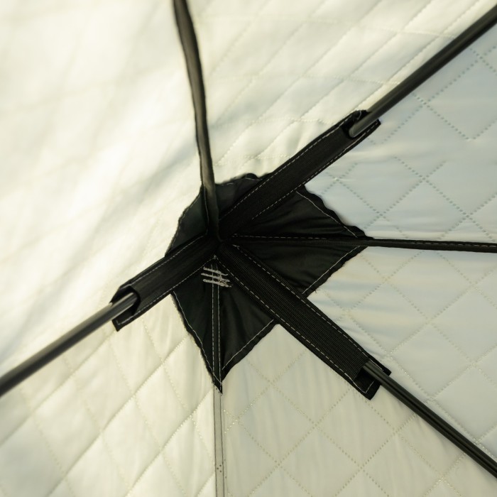 Намет зимовий утеплений "куб" 4-місний LUGI (210х210х210), Зимовий намет для рибалки туризму кемпінгу та подорожей Хакі LU-BD21 (87395)