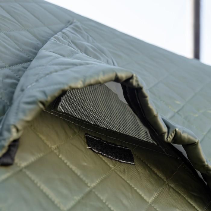 Намет зимовий утеплений "куб" 4-місний LUGI (210х210х210), Зимовий намет для рибалки туризму кемпінгу та подорожей Хакі LU-BD21 (87395)