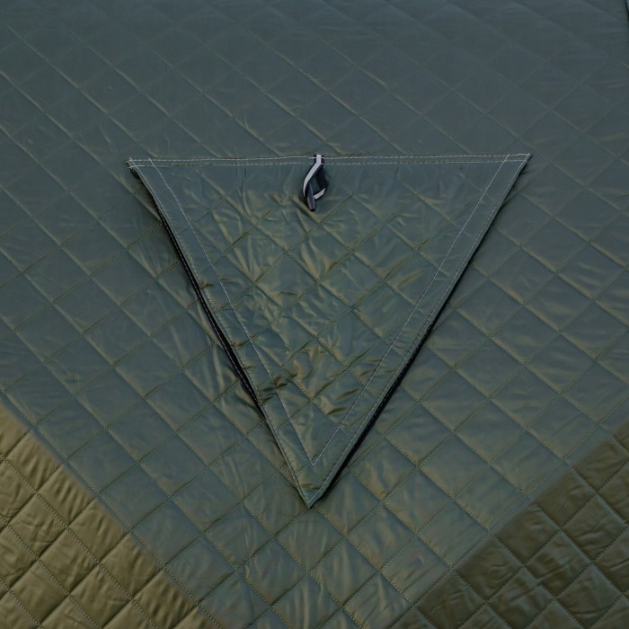 Намет зимовий утеплений "куб" 4-місний LUGI (210х210х210), Зимовий намет для рибалки туризму кемпінгу та подорожей Хакі LU-BD21 (87395)