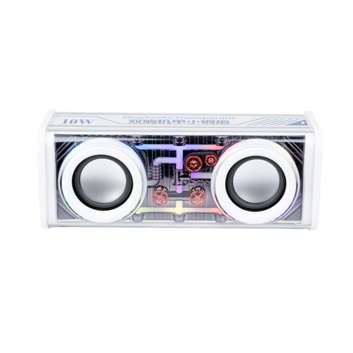 Колонка портативна V8 BT/TF/USB/TWS 10 Вт біла V8W (54294)