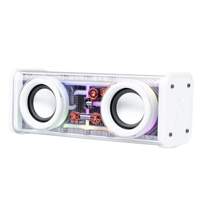 Колонка портативна V8 BT/TF/USB/TWS 10 Вт біла V8W (54294)