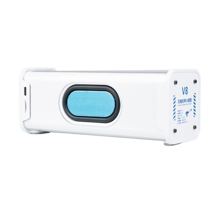 Колонка портативна V8 BT/TF/USB/TWS 10 Вт біла V8W (54294)