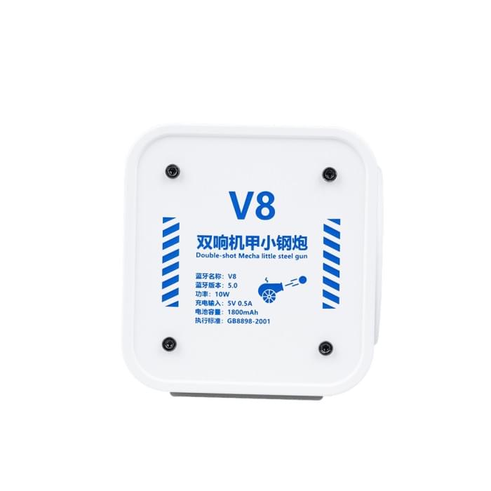 Колонка портативна V8 BT/TF/USB/TWS 10 Вт біла V8W (54294)