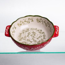 Форма для запікання Vintage Ø17 (см) кругла форма для випікання в духовці з ручками Червона HM04-05 (50170)