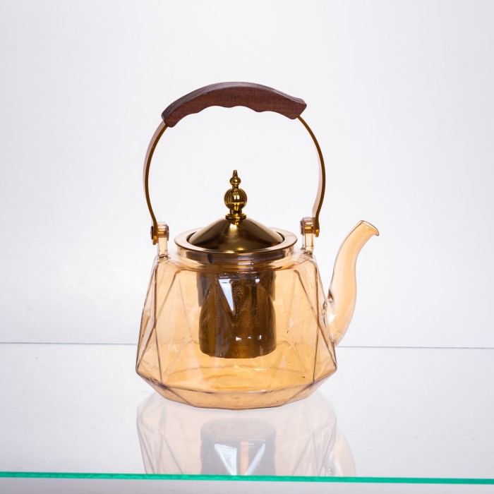 Набір для заварювання чаю зі скляним чайником та 6 чашок 64486-39 (67930)