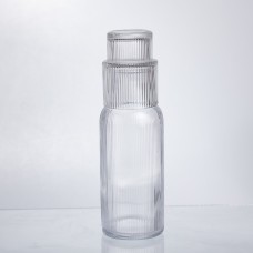 Глечик 700 мл зі склянкою 1 (шт) графин для компоту соку води лимонаду глечик для напоїв Прозорий HP-19-L3 (17294)