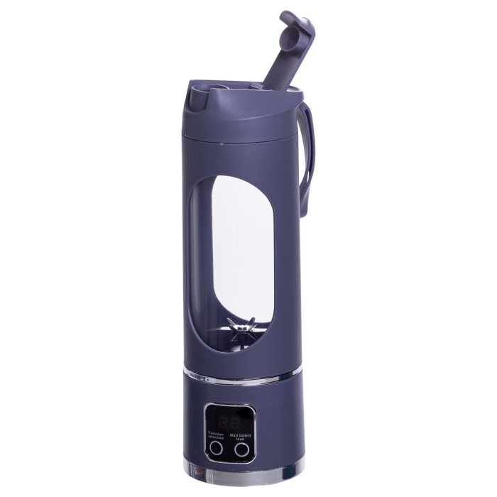 Портативний блендер для смузі на акумуляторі 450 мл блендер пляшка 25 Вт USB Сірий HP-11-10G (71657)