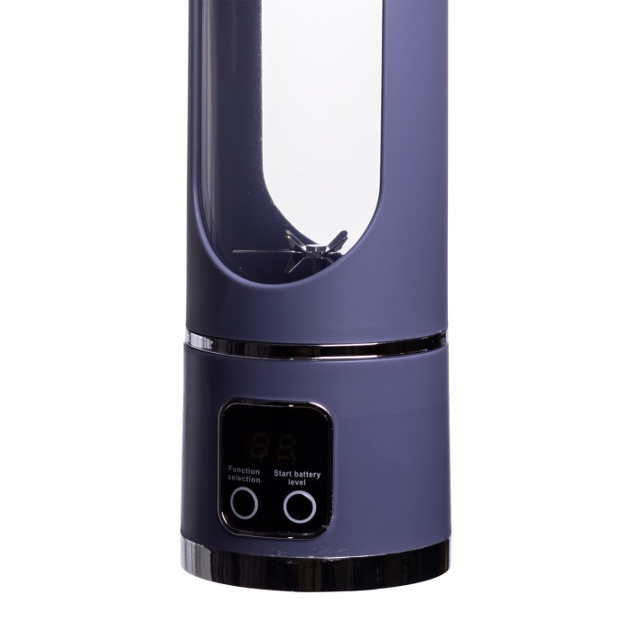 Портативний блендер для смузі на акумуляторі 450 мл блендер пляшка 25 Вт USB Сірий HP-11-10G (71657)