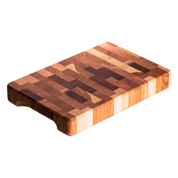 Обробна дошка з дуба 35×25 см Доміно, дерев’яна кухонна дошка для нарізання та сервірування страв C51W250350D (38187)