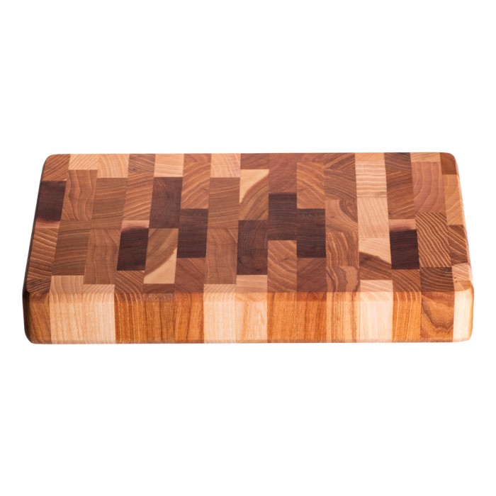 Обробна дошка з дуба 35×25 см Доміно, дерев’яна кухонна дошка для нарізання та сервірування страв C51W250350D (38187)