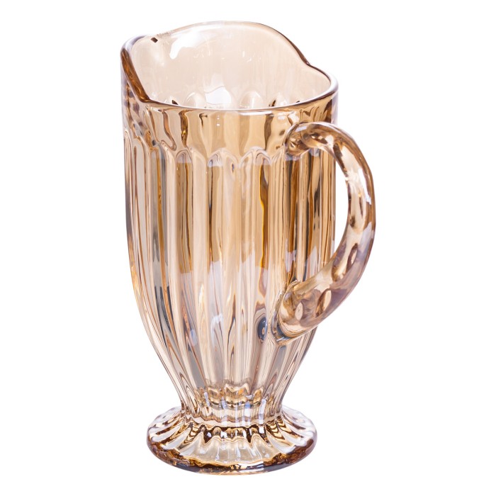 Набір глечик 1 л зі склянками 6 (шт) по 300 мл для напоїв, лимонадів, соку, води, мохіто Прозорий HP-19-2080GLD (73144)