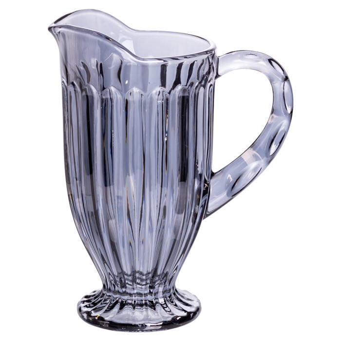 Набір глечик 1 л зі склянками 6 (шт) по 300 мл для напоїв, лимонадів, соку, води, мохіто Сірий HP-19-2080G (32613)