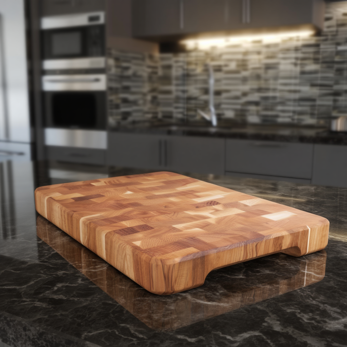 Дошка для нарізки обробна 25×35 см дошка кухонна дерев'яна Доміно з ясена C51W250350Y (17652)