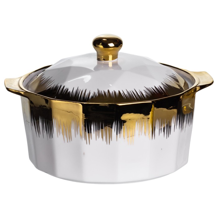 Суповий сервіз на 6 персон супниця 2 (л) на підставці з бульйонницями 300 (мл) тарілки для супу ML-T35 (16256)