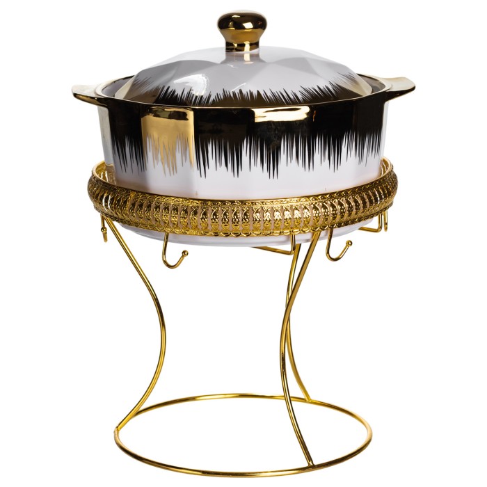 Суповий сервіз на 6 персон супниця 2 (л) на підставці з бульйонницями 300 (мл) тарілки для супу ML-T35 (16256)