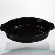 Форма для запікання овальна 36×22.5×7 (см) форма для духовки 2 літри Чорний SH1290 (43919)