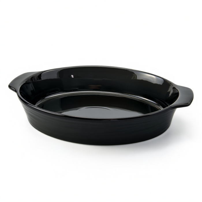 Форма для запікання овальна 36×22.5×7 (см) форма для духовки 2 літри Чорний SH1290 (43919)