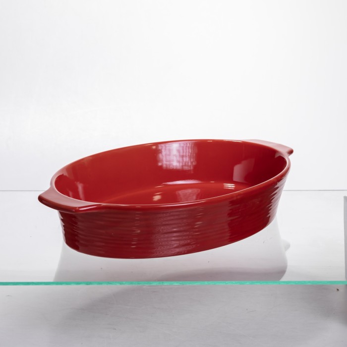 Форма для запікання овальна 36×22.5×7 (см) форма для духовки 2 літри Червоний S1289 (83025)