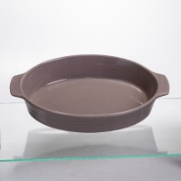Форма для запікання овальна 36×22.5×7 (см) форма для духовки 2 літри Бежевий S1286 (53891)