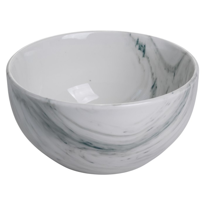 Столовий набір посуду тарілок і чашок 16 предметів на 4 персони Marmor порцеляновий, обідній столовий сервіз тарілок MD-16-2G (13203)