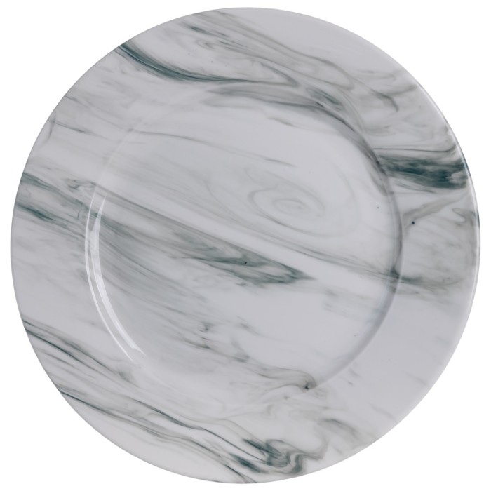 Столовий набір посуду тарілок і чашок 16 предметів на 4 персони Marmor порцеляновий, обідній столовий сервіз тарілок MD-16-2G (13203)